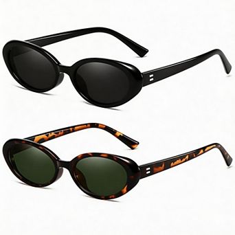Kaelin Home Retro Oval 90s Vintage Sunglasses for Men Women