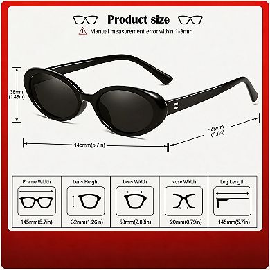 Kaelin Home Retro Oval 90s Vintage Sunglasses for Men Women