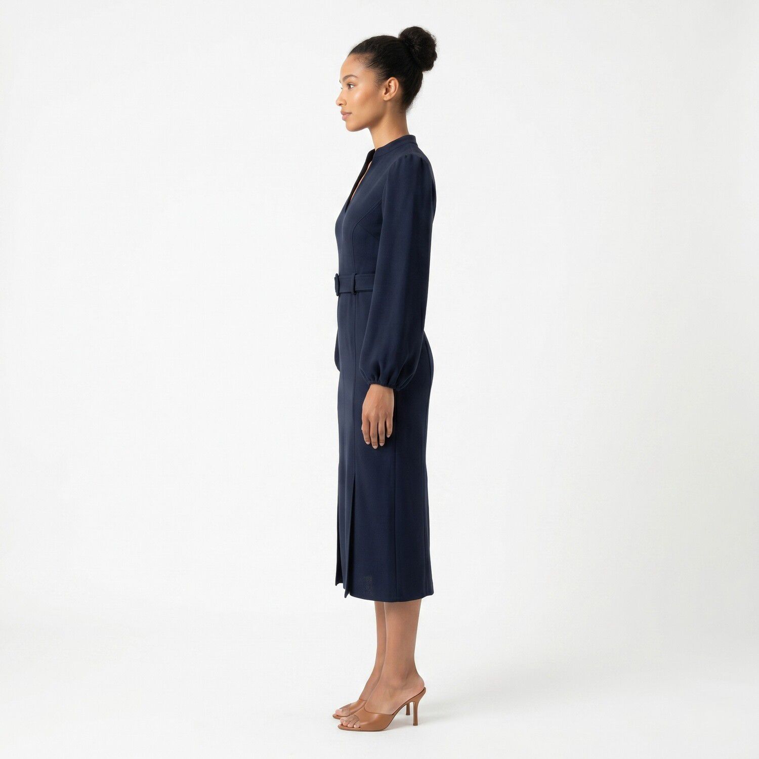 Женское платье Maison Tara Belted Midi — фото 3