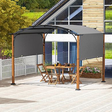 Retractable Pergola 10 x 12 Ft Outdoor Patio Canopy Shelter