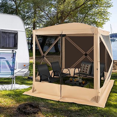 Pop Up Gazebo Canopy Tent with Netting and Carry Bag
