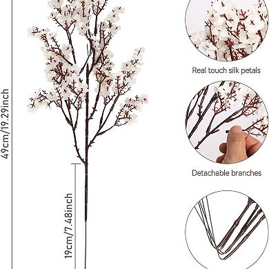 Kaelin Home 8 Bundles White Real Touch Fake Flowers