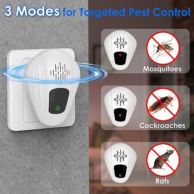 2-Pack Ultrasonic Pest Repeller Plug-In