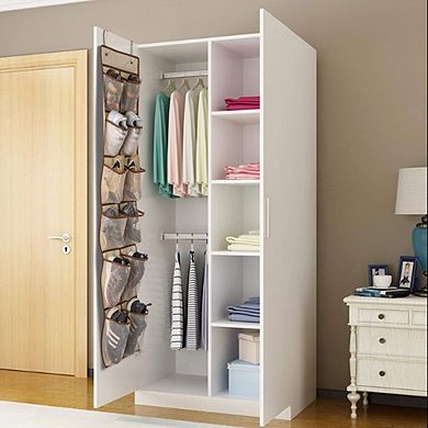 Over Door Hanging Shoe Organizer with 12 Mesh Pockets