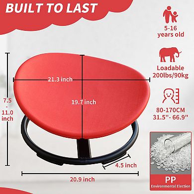 Sensory Swivel Chair for Kids Balance & Coordination Focus Tool, 200lb Capacity