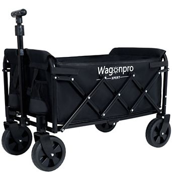 WOW PIONEER Expandable Dual-Layer Utility Wagon with 100% Extra Space - 225lbs Capacity