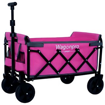 WOW PIONEER Expandable Dual-Layer Utility Wagon with 100% Extra Space - 225lbs Capacity