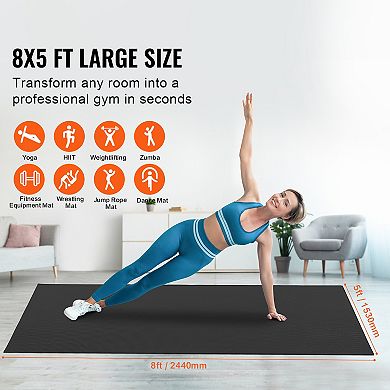 8x5ftc Non Slip High Density Premium Exercise Yoga Mat
