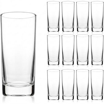 Highball Glasses Set of 12, 13 oz, Tom Collins & Cocktail Glasses