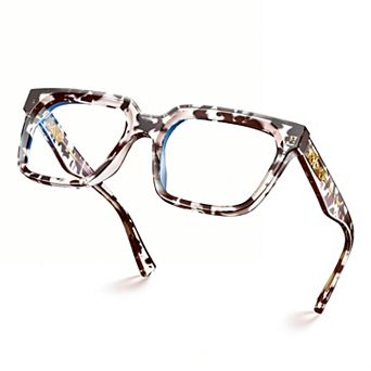 Kaelin Home Unisex TR90 Rectangle Preppy Blue Light Blocking Glasses