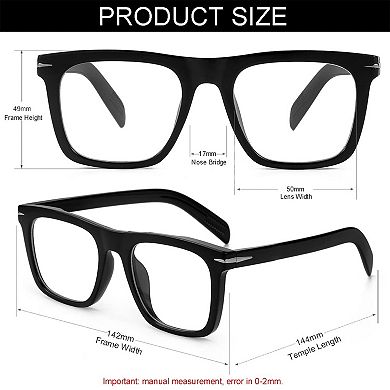 Kaelin Home Unisex Trendy Square Non-prescription Blue Light Glasses