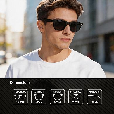 Kaelin Home Unisex Semi-Rimless Polarized Sunglasses UV400 for Driving