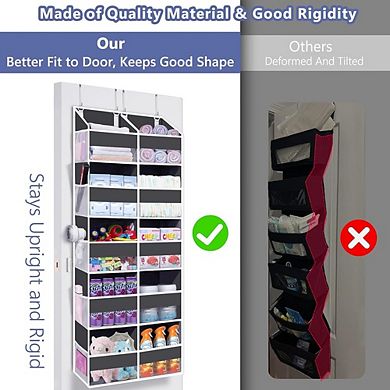 Heavy Duty Over Door Organizer with 20 Pockets and 5 Tiers Storage