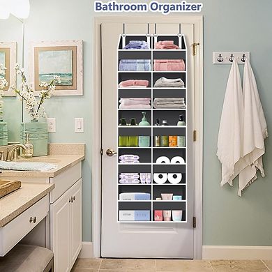 Heavy Duty Over Door Organizer with 20 Pockets and 5 Tiers Storage