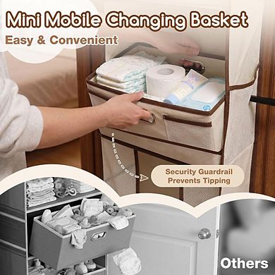 Over Door 5-Tier Organizer with 10 Pockets, Hooks, and Removable Caddy