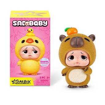 Starbox Sad Baby Animals 2 pc Vinyl Collectible Set - Styles May Vary
