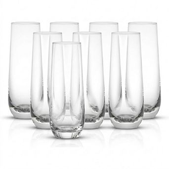 Crystal Glassware Set, Prosecco & Highball Tumblers for Cocktails & Drinks
