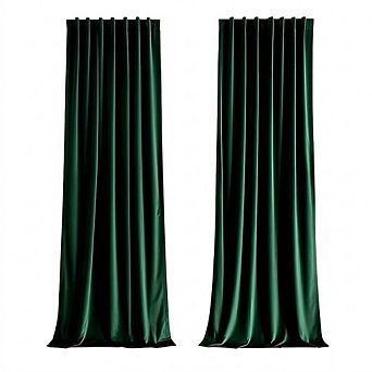 Velvet Blackout Curtains Thermal Insulated Drapes for Bedroom & Living Room