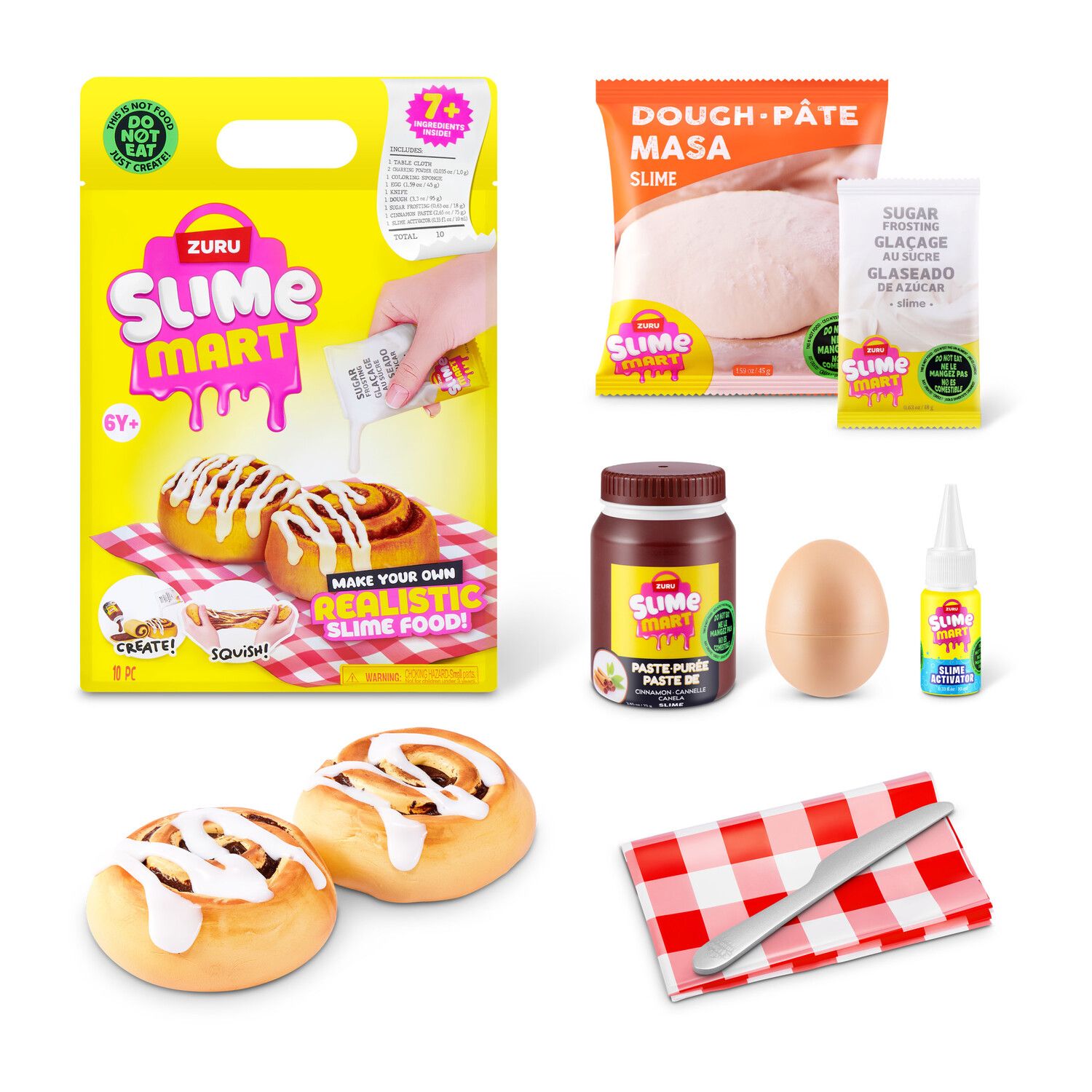 Детские игрушки ZURU Slime Mart Shopping Bag Realistic Cinnamon Rolls Kit — фото 1