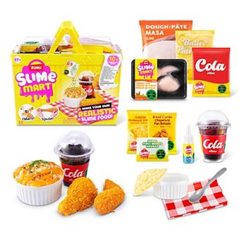 ZURU Slime Mart Shopping Bag 15 pc Fried Chicken & Sides Realistic Slime Food Kit