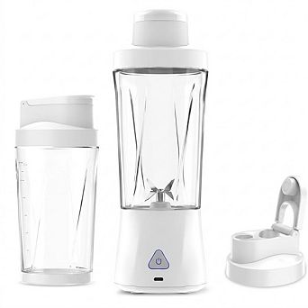 Cordless Portable Personal Blender, 25oz, USB-C Rechargeable, Black, Smoothie & Ice Maker
