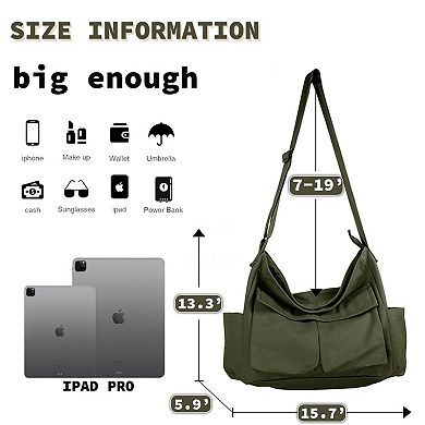 Kaelin Home Canvas Messenger Bag