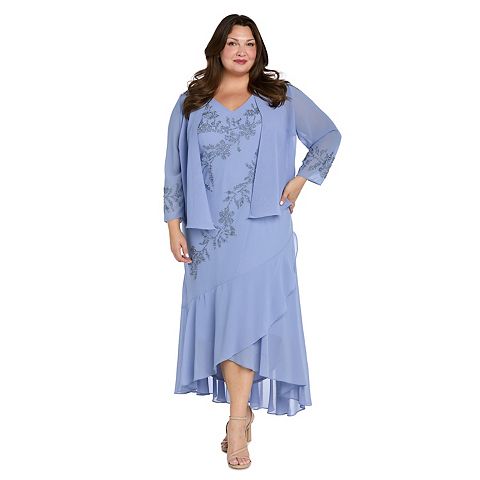 Женские платья R&M Plus Size R&M Richards Beaded Jacket Dress Set