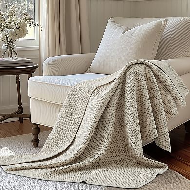 Levtex Home Pick-Stitch Artisan Quilted Throw Blanket