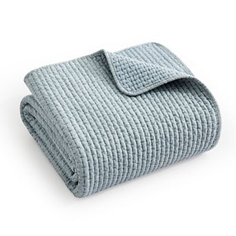 Levtex Home Pick-Stitch Artisan Quilted Throw Blanket