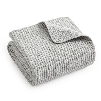 Levtex Home Pick-Stitch Artisan Quilted Throw Blanket