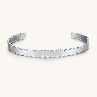 ILY Heart Bracelet Silver