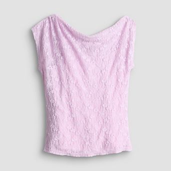 Girls 7-16 Sea + Skye Lace Off Shoulder Short Sleeve Top