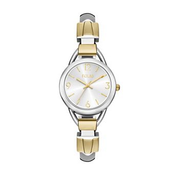 Folio Two-Tone Round Bangle Watch