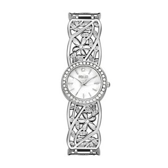 Folio Womens Gold-Tone Vine Half Bangle Watch