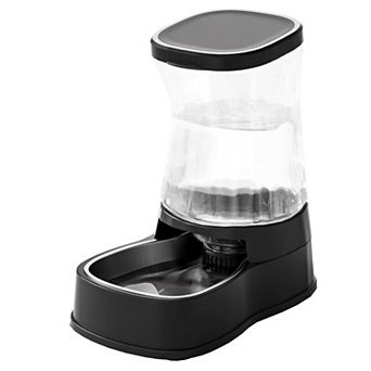 Automatic Dog Water Dispenser Gravity Stainless Steel Waterer & Food Feeder Set BPA Free Large
