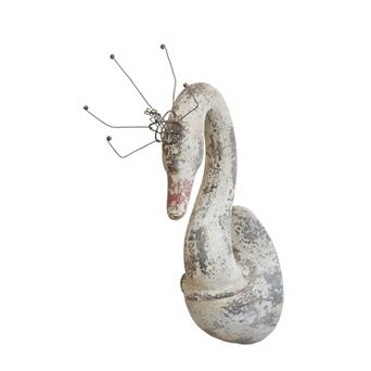 Hello Honey Magnesia Swan Wall Décor with Metal Crown