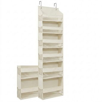 Over-the-Door Hanging Organizer, 12 Mesh Pockets, 50 lb Capacity