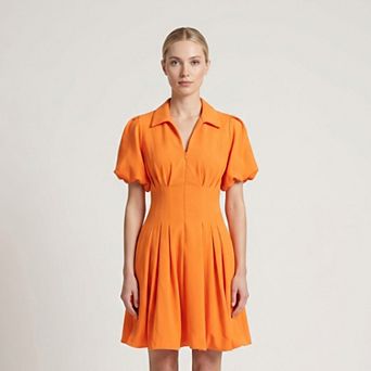 Women's Maison Tara Puff Sleeve Fit & Flare Mini Dress