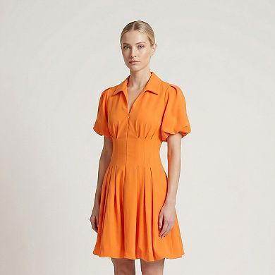 Women's Maison Tara Puff Sleeve Fit & Flare Mini Dress