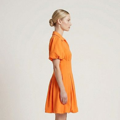 Women's Maison Tara Puff Sleeve Fit & Flare Mini Dress