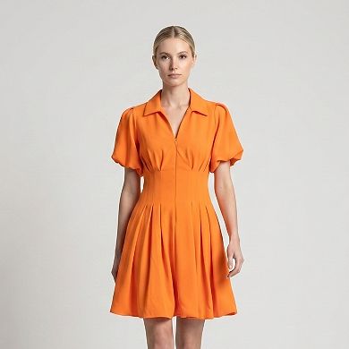 Women's Maison Tara Puff Sleeve Fit & Flare Mini Dress