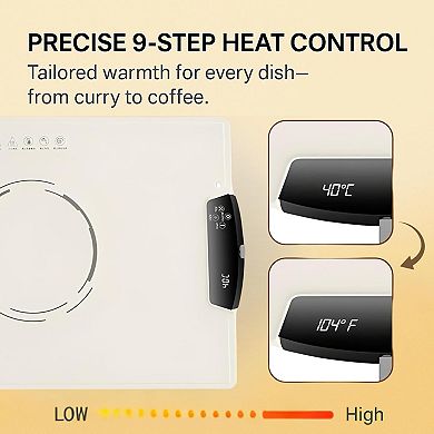 Electric Food Warmer Tray Extra Large Roll-Up Warming Mat, Adjustable Temperature Control