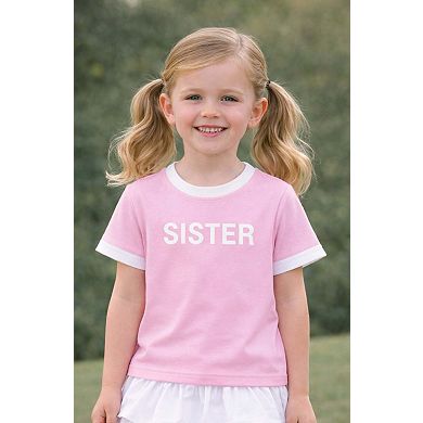 Girls Sister Crewneck T-Shirt