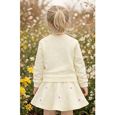 Girls Daisy Bow Skort