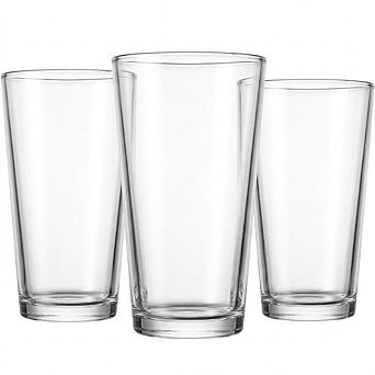 12 pc Drinking Glass Set, Pint & Highball Glasses, Dishwasher Safe