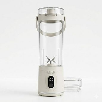 Portable Personal USB Blender, 12-Blade Mini Juicer, Smoothies & Shakes, Compact