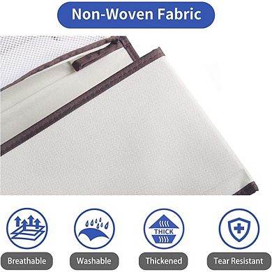 Over Door Hanging Organizer with 4 Large and 3 Small Pockets for Storage set of 2