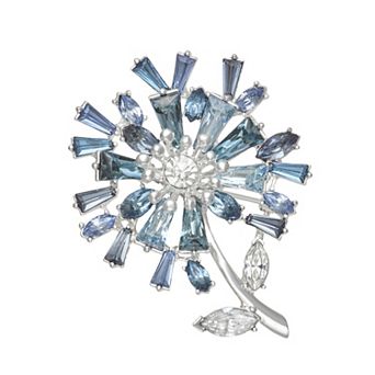 Napier Silver Tone Flower Pin
