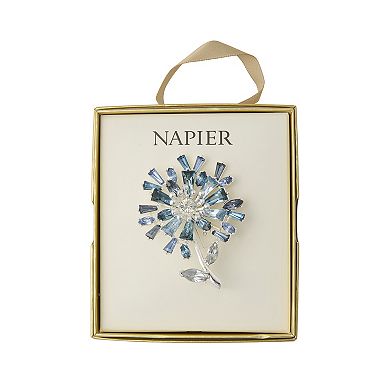 Napier Silver Tone Flower Pin