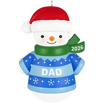 Hallmark Snowman Dad Christmas Ornament 2026